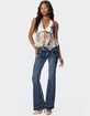 EDIKTED Asymmetric Printed Lace Halter Top image number 2