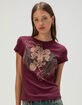 FULL TILT Wing Rhinestone Womens Tee image number 1