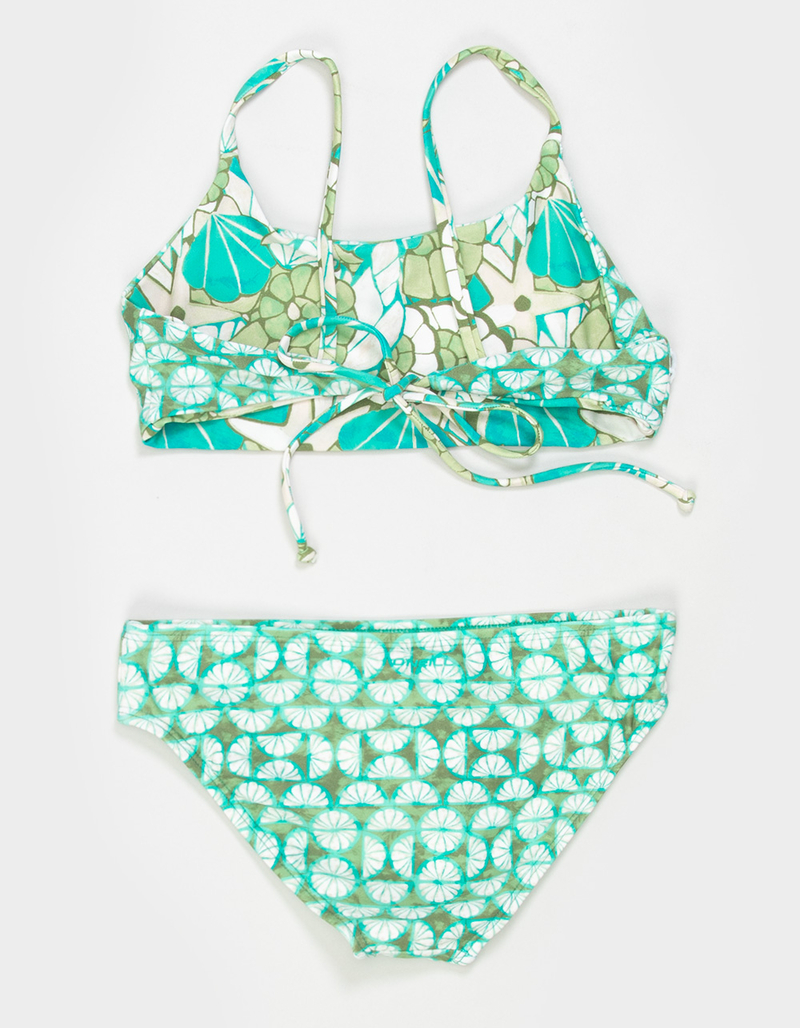 O'NEILL Shell Abstract Girls Reversible Bralette Bikini Set image number 2