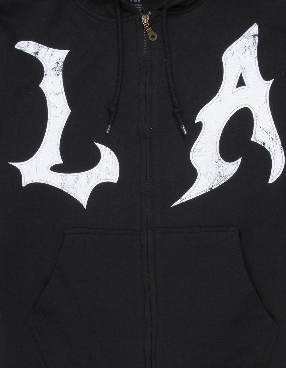 SAME GANG LA Grunge Mens Zip-Up Hoodie - BLACK | Tillys