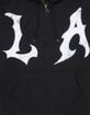 SAME GANG LA Grunge Mens Zip-Up Hoodie image number 3