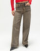 MISS ME Womens High Rise Wide Leg Jeans image number 3