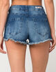 ALMOST FAMOUS Premium High Waisted Womens Ripped Denim Shorts image number 3