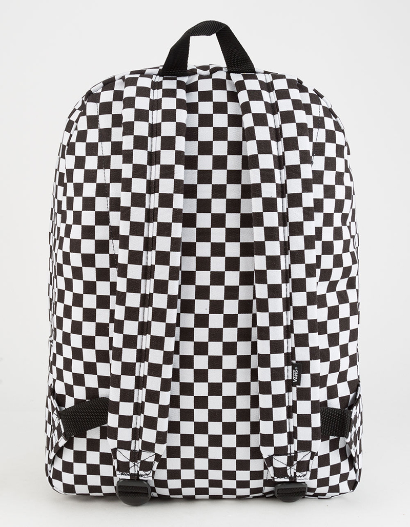 VANS Old Skool II Black & White Checkerboard Backpack image number 4