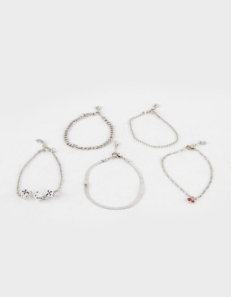 FULL TILT 5 Pack Dice & Ball Chain Bracelet Set image number 0