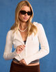 RSQ Womens Cable Zip-Up Sweater image number 1