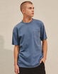 DICKIES Worn In Dyed Mens Pocket Tee image number 1