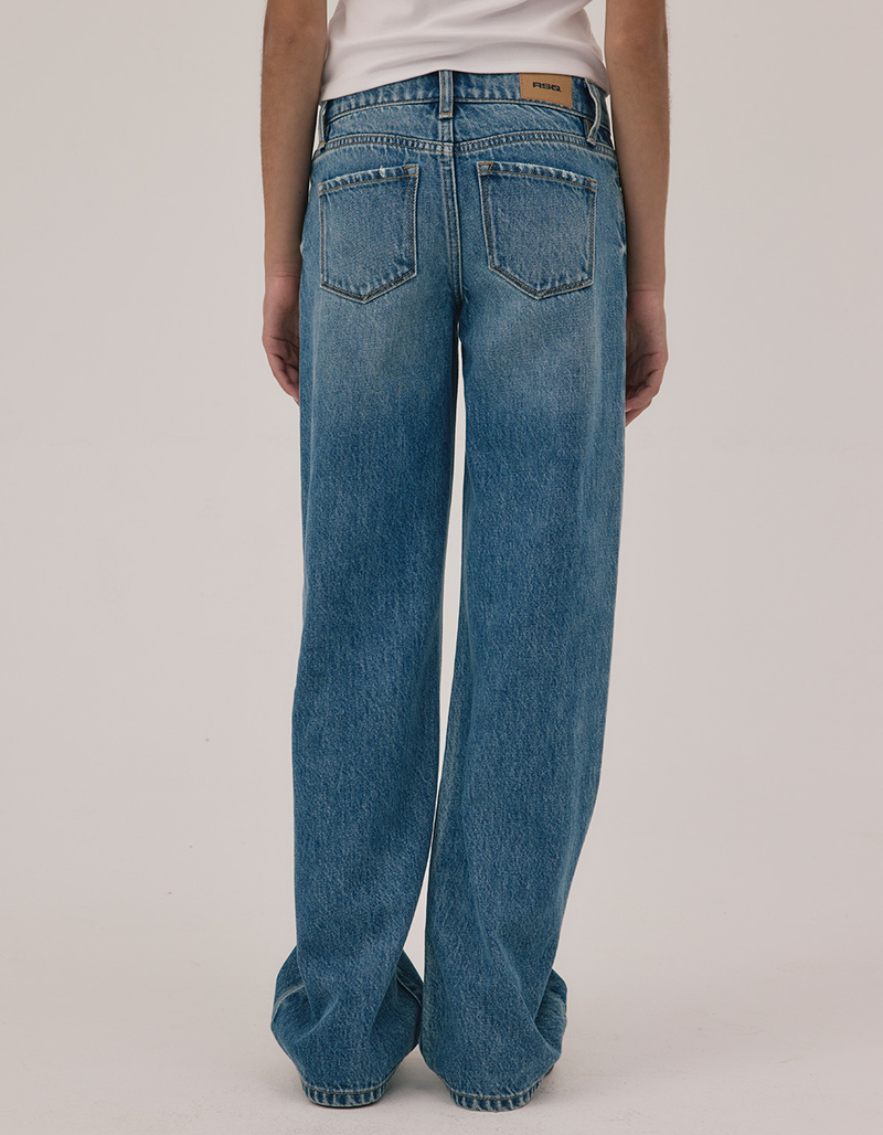 RSQ Girls Low Rise Wide Leg Jeans image number 3