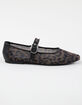 STEVE MADDEN Arlow Leopard Womens Mesh Ballet Flats image number 2
