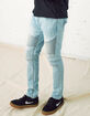 RSQ Mens Slim Taper Light Wash Jeans image number 3
