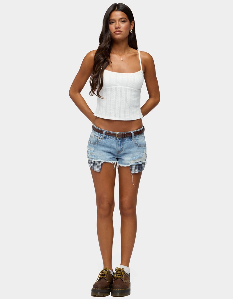 EDIKTED Aivy Pointelle Tank Top image number 3