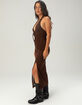 NECTAR CLOTHING Womens Halter Midi Dress image number 3