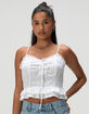 NOISY MAY Cille Womens V-Neck Tie Top image number 1