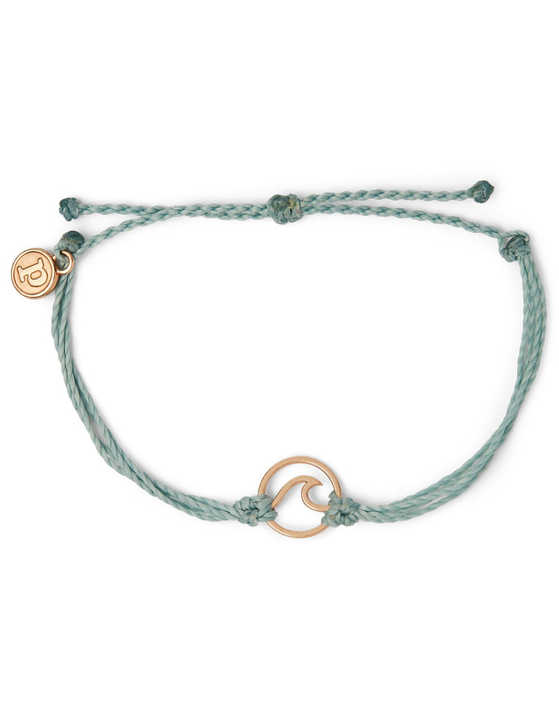 PURA VIDA Rose Gold Wave Smoke Blue Bracelet image number 0