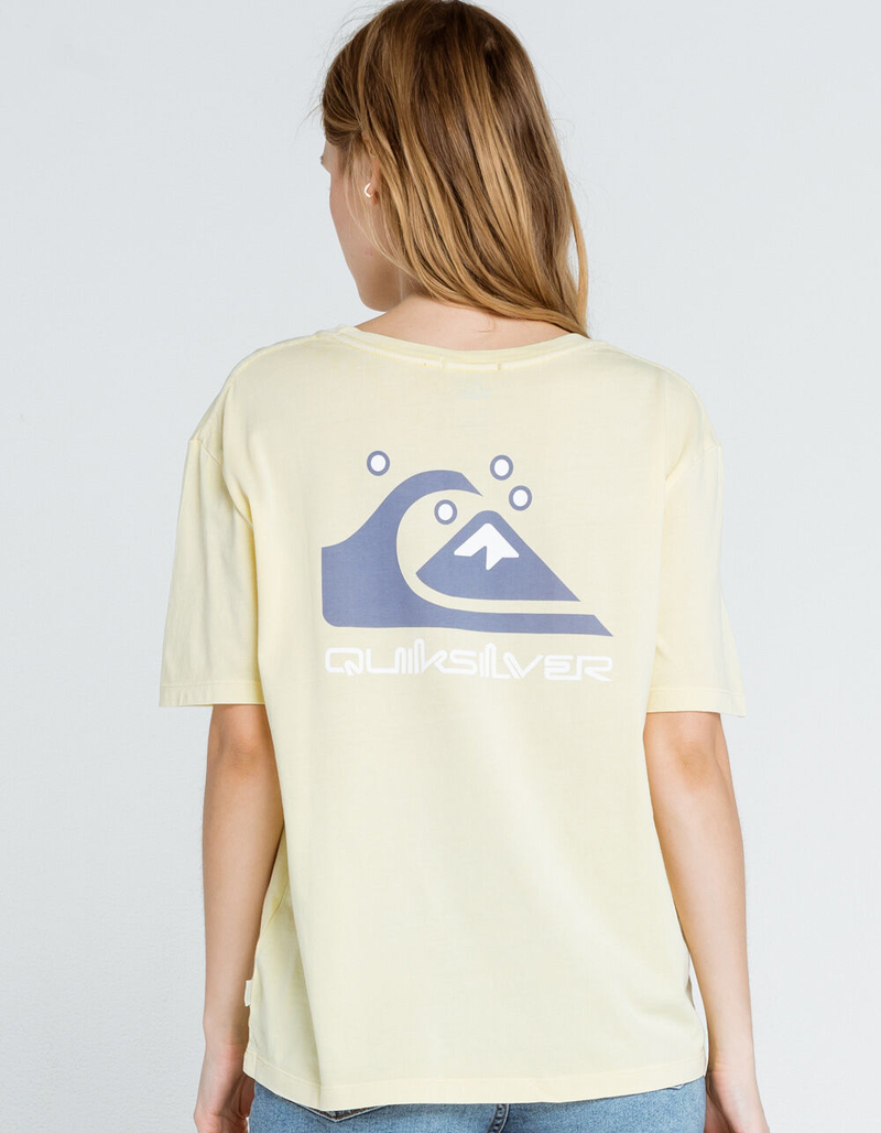 QUIKSILVER Standard Organic Womens Light Yellow Tee image number 0