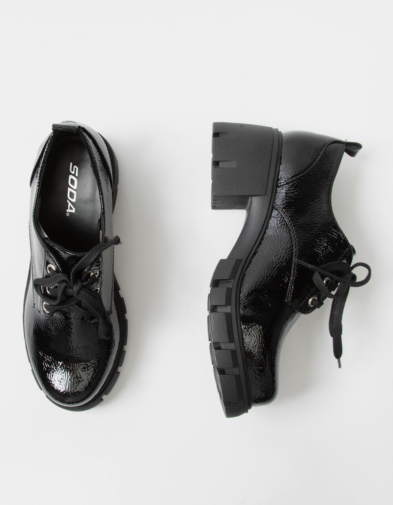 SODA Lace Up Heel Womens Oxford image number 4