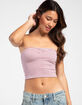 FULL TILT Stripe Cinch Womens Tube Top image number 1