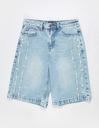RSQ Wire Leg Embroidery Mens Baggy Jorts Primary Image