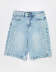 RSQ Wire Leg Embroidery Mens Baggy Jorts image number 1