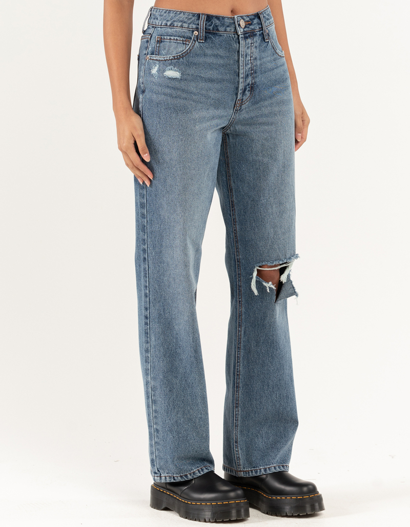 RSQ Womens High Rise Straight Leg Jeans image number 6