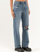 RSQ Womens High Rise Straight Leg Jeans image number 7