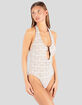 HURLEY Shell Crochet Ring Moderate Womens One Piece Swimsuit image number 4