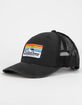 QUICKSILVER Clean Lines Black Mens Trucker Hat image number 1