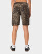 EDIKTED Leopard Low Rise Denim Bermuda Shorts image number 5
