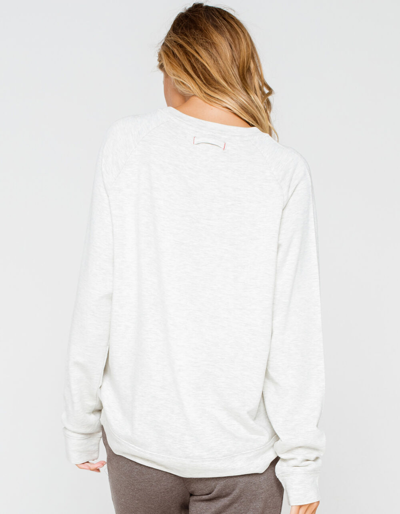 THREAD & SUPPLY Reed Womens Heather Gray Sweatshirt image number 2