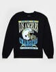JUNK FOOD Los Angeles Chargers Helmet Mens Crewneck Sweatshirt image number 1