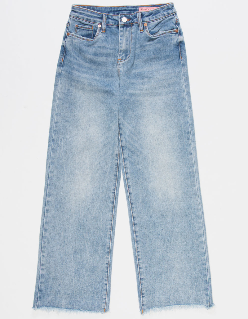BLANK NYC Say Something Wide Leg Girls Jeans image number 1
