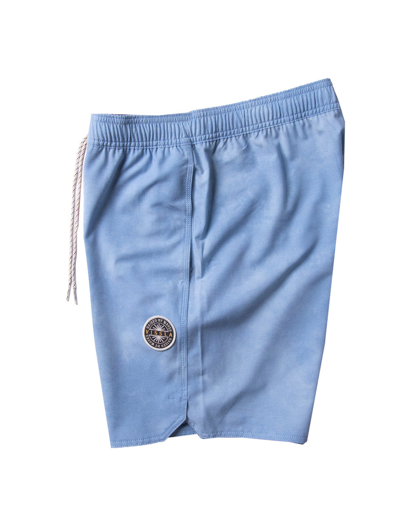 VISSLA Solid Sets Ecolastic Mens 17" Swim Shorts BLUE Tillys