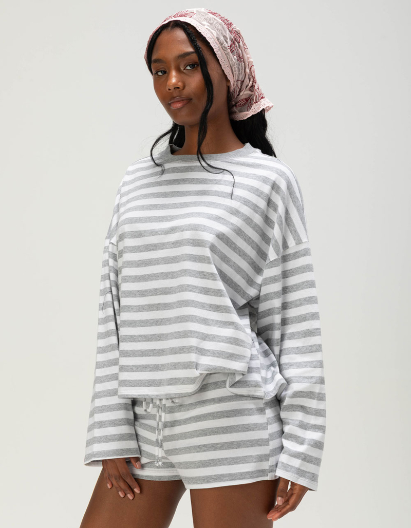FULL TILT Stripe Womens Long Sleeve Tee image number 2