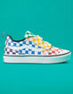 VANS Checkerboard ComfyCush New Skool Velcro Girls Shoes image number 2