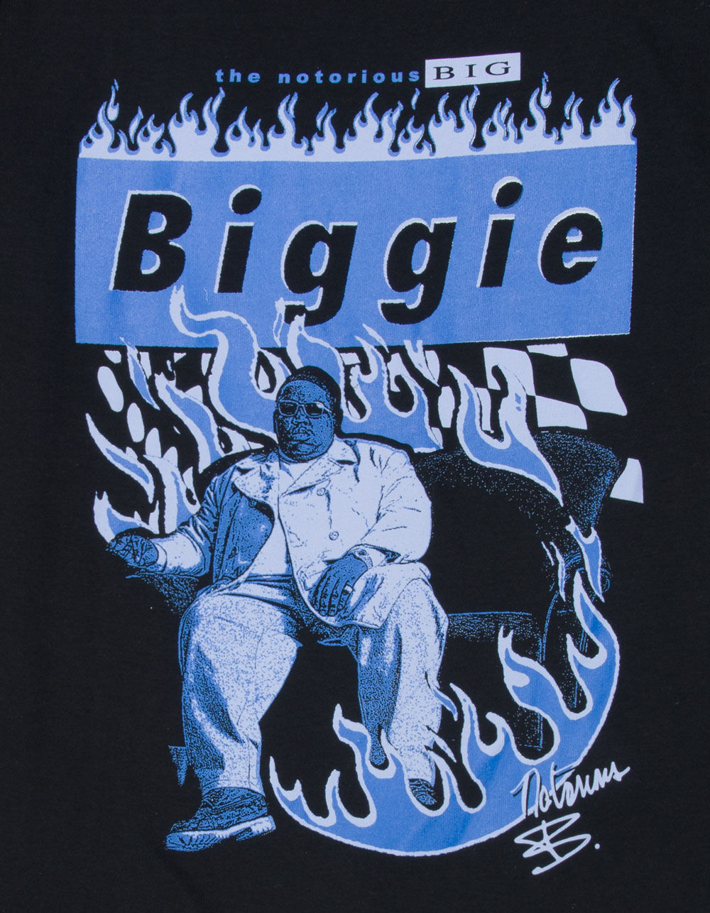 THE NOTORIOUS B.I.G. Biggie Flames Boys Tee - BLACK | Tillys