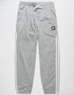 ADIDAS Insley Medium Gray Heather & White Mens Sweatpants image number 1