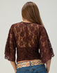 WEST OF MELROSE Womens Lace Top image number 5