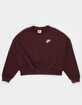 NIKE Sportswear Club Fleece Girls Boxy Crewneck Sweatshirt image number 1