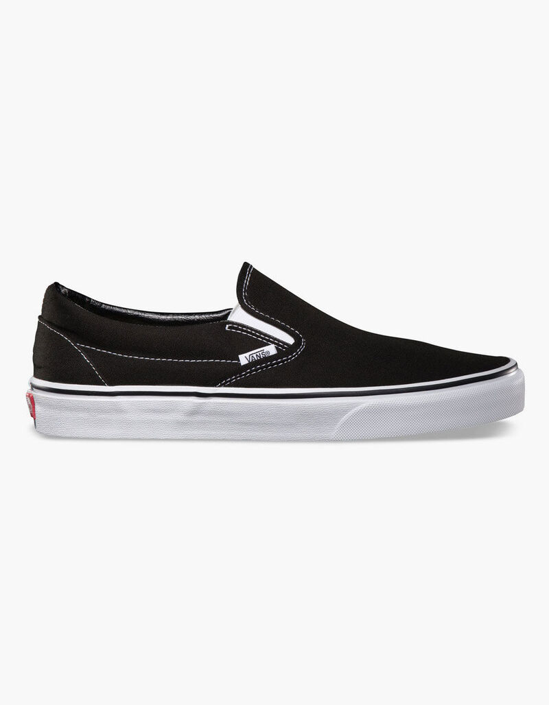 VANS Classic Slip-On Black Shoes - BLACK - 231446100