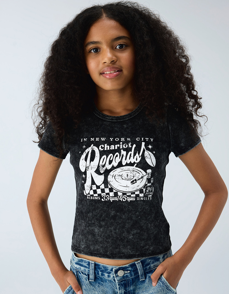 FULL TILT Records Girls Washed Tee image number 0