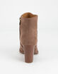 QUPID Clean Taupe Womens Booties image number 4