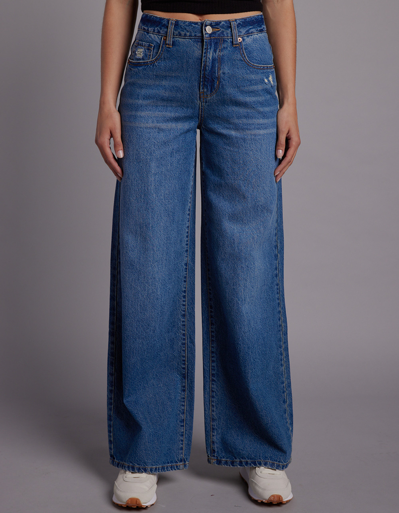 RSQ Womens High Rise Wide Leg Jeans image number 1
