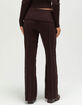 FULL TILT Cable Knit Womens Fold Over Pants image number 3