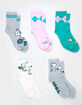 PEANUTS Snoopy 5 Pack Womens Classic Rib Crew Socks image number 1