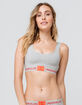 CALVIN KLEIN Monogram Logo Heather Gray Bra image number 2