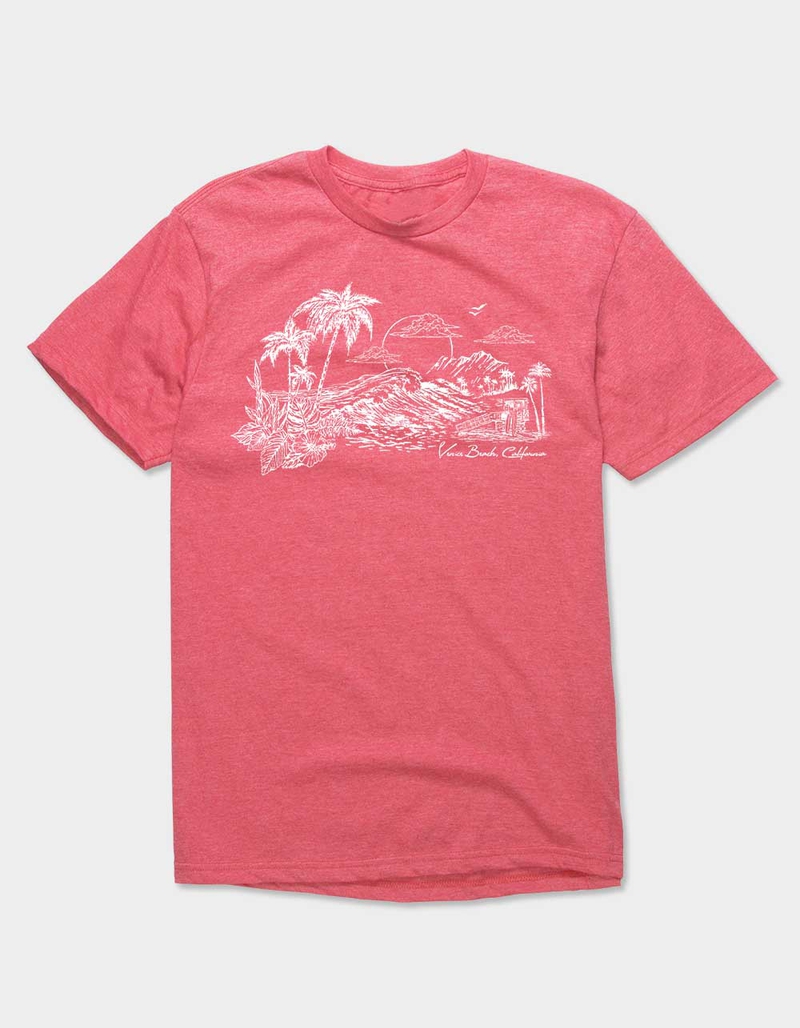 VENICE BEACH Sunset Distressed Unisex Tee image number 0