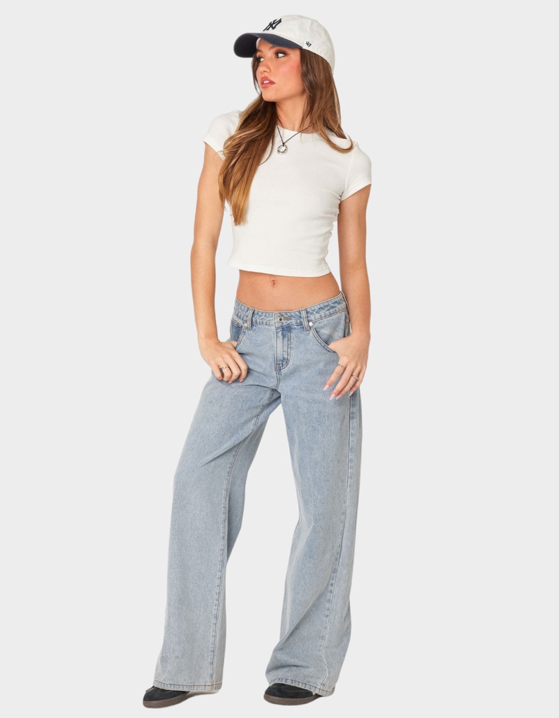 EDIKTED Better Basics Cropped Tee image number 2