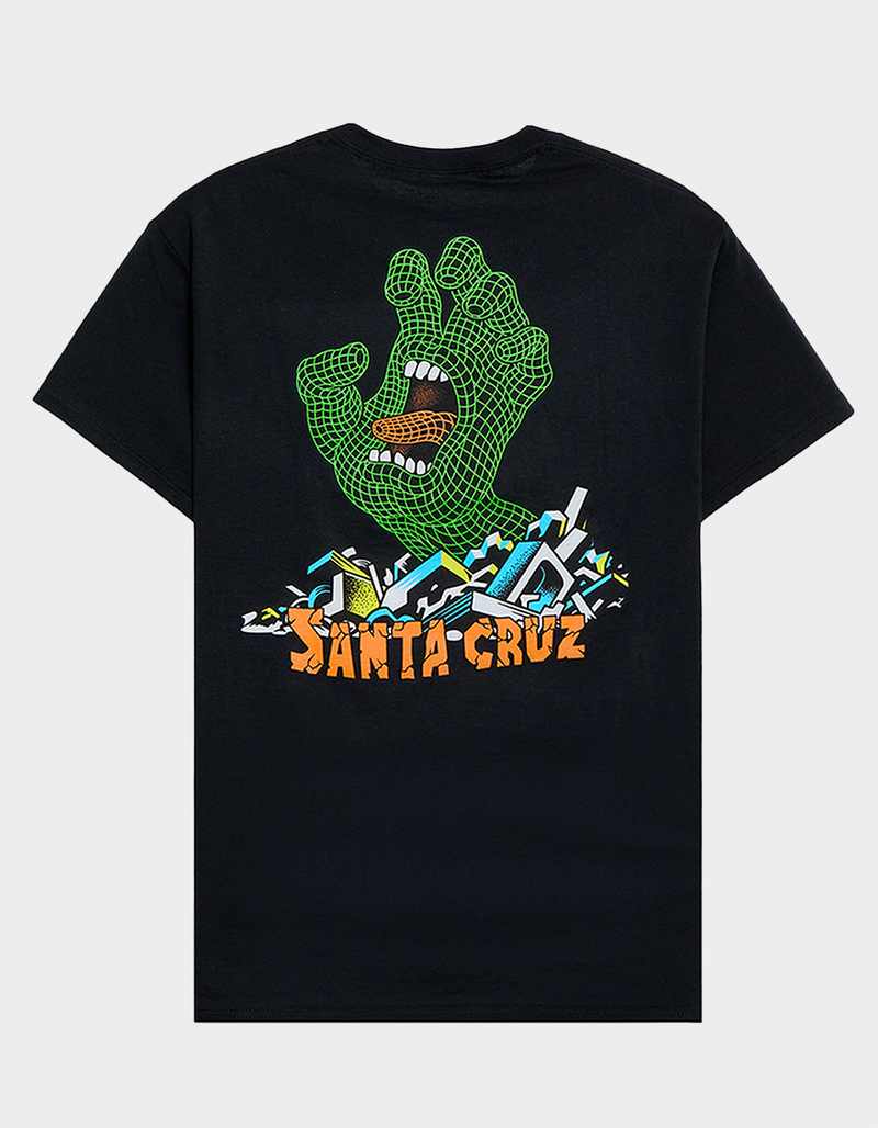 SANTA CRUZ Grid Hand Mens Tee image number 0
