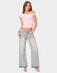 EDIKTED Lace Bow Asymmetric Top image number 5