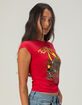 ED HARDY Leopard Panther Womens Cap Sleeve Tee image number 3